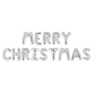 [크리스마스데코] MerryChristmas 풍선 가랜드 - 실버