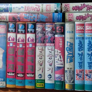 만화영화 비디오테이프 팝니다 소년007 독고탁 둘리 고우영 붉은매 홍길동 이미지