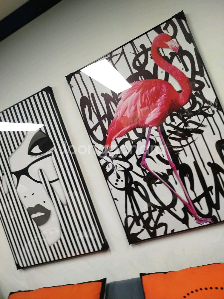 스트라이프 여인 안경 감성 그림액자 그림 액자 팝아트 명품그림 명품액자--9