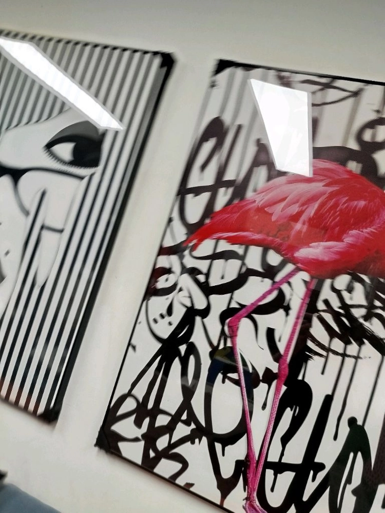 동물그림 새그림 플라밍고 홍학 그림액자 그림 액자 팝아트 명품그림 명품액자 이미지