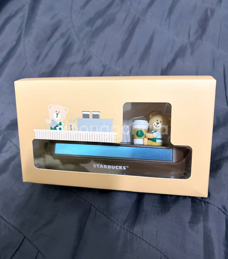 스타벅스 베어리스타 주차번호판--0