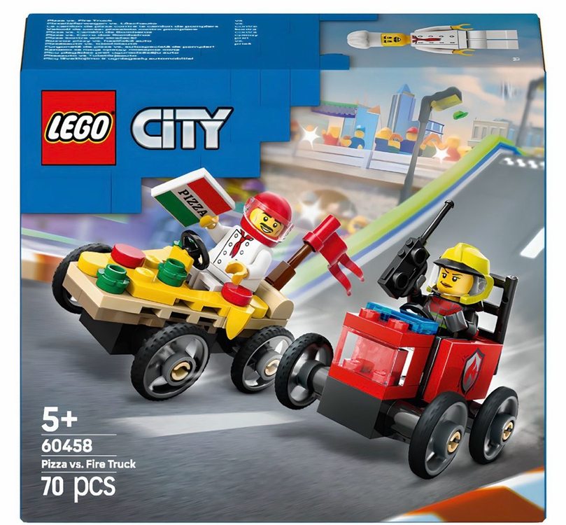 [1회조립] 레고 60460+60458,60459 무한한 도전: 레이스 카 경사 트랙 및 자동차 추가 4대 이미지