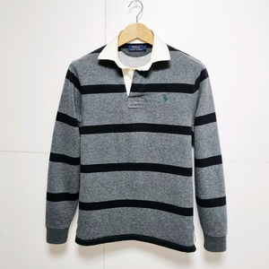 남성 레어 폴로 POLO 랄프로렌 기모 긴팔 럭비 셔츠 럭비 티 이미지
