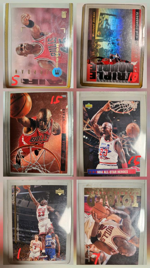 NBA 카드 마이클 조던 카드 모음 이미지