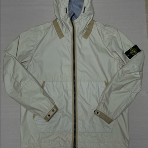 스톤아일랜드 멤브라나 3L TC 후드 바람막이 자켓 아이보리 [XL]