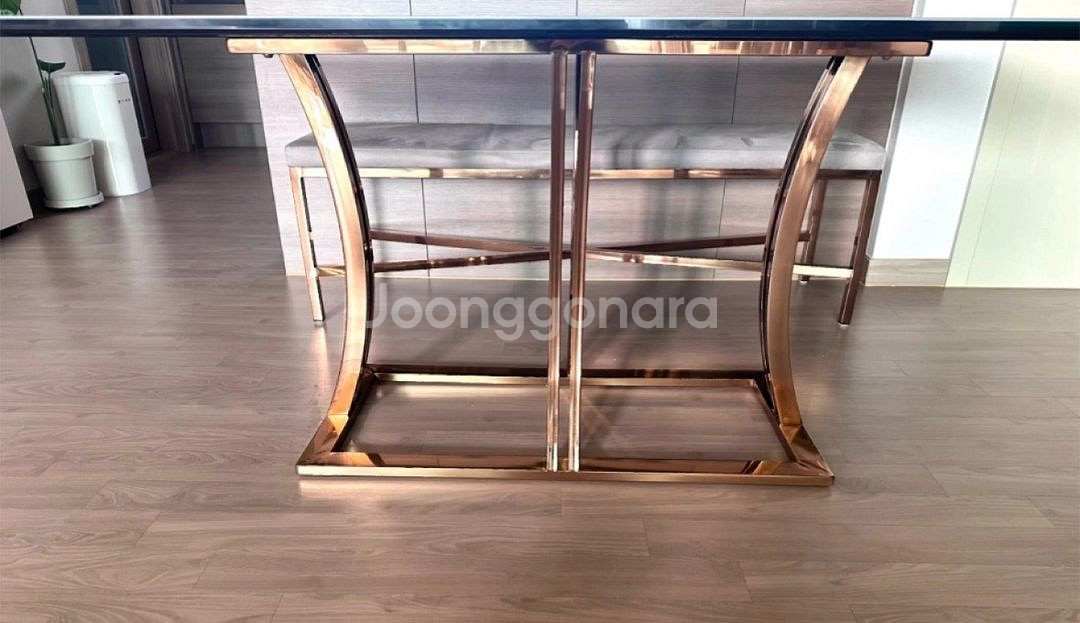 6인용 머드색상 세라믹식탁+벤치의자--4