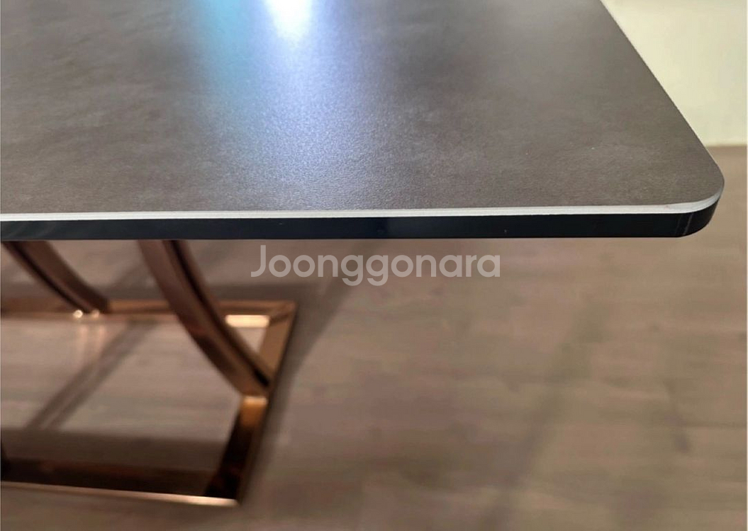 6인용 머드색상 세라믹식탁+벤치의자--5