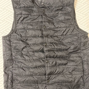 구스다운 초경량 패딩 조끼 블랙 L 사이즈