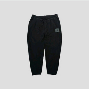 나이키 에어조던 블랙 플라이트 로고패치 플리스 후리스 밴딩 스웻팬츠 트레