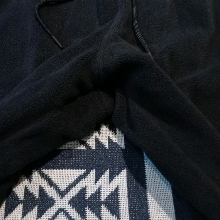 나이키 에어조던 블랙 플라이트 로고패치 플리스 후리스 밴딩 스웻팬츠 트레--2