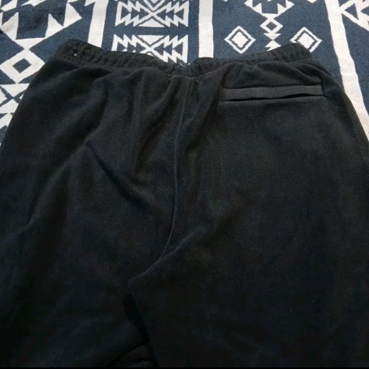 나이키 에어조던 블랙 플라이트 로고패치 플리스 후리스 밴딩 스웻팬츠 트레--4