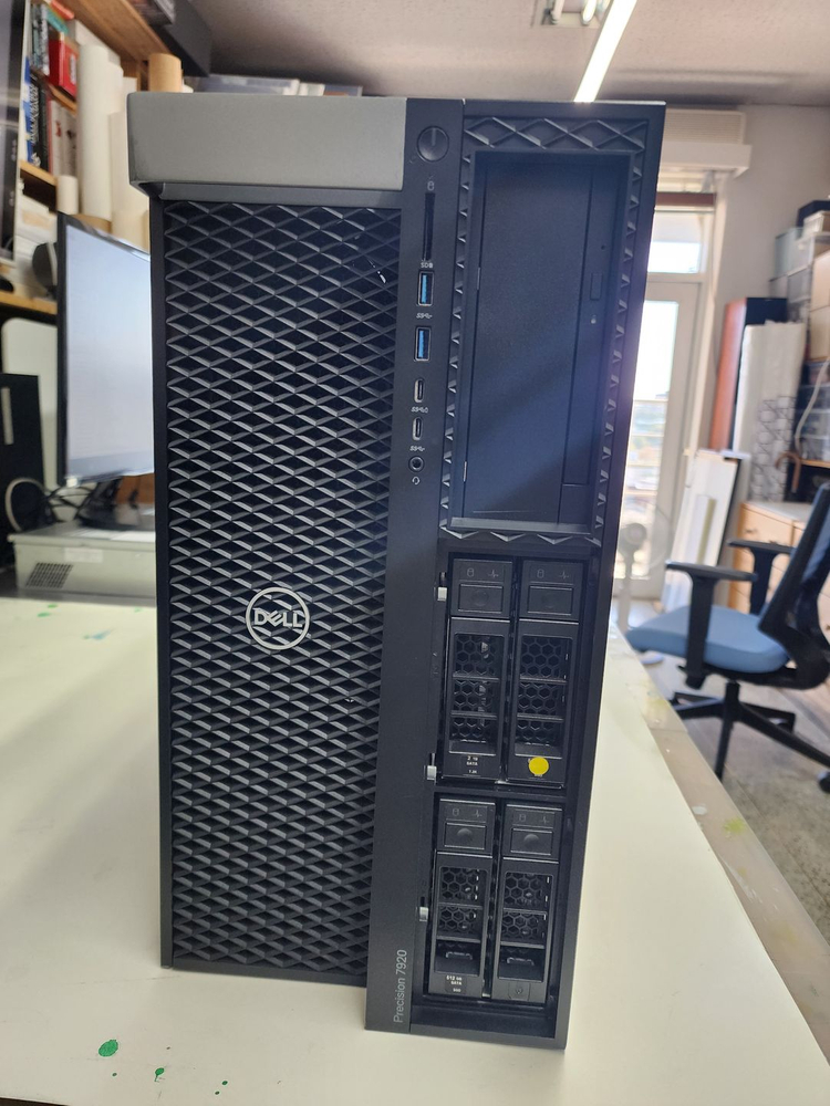 Dell 7920 플래티넘 8160x2 128G RAM 16TB HDD 쿼드로RTX 4000.--2