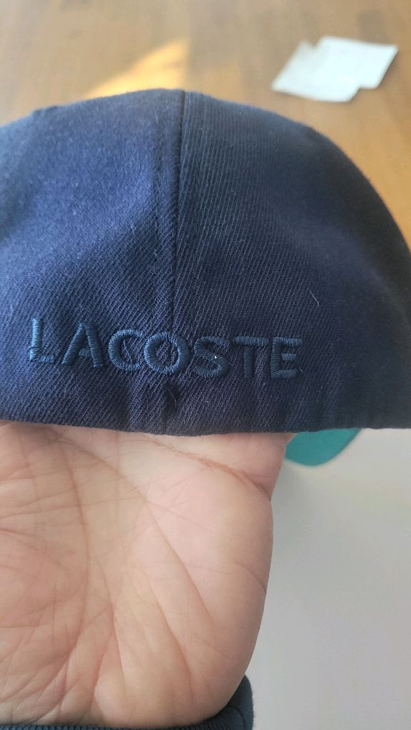 라코스테모자 네이비/그린 플렉스핏 볼캡--4