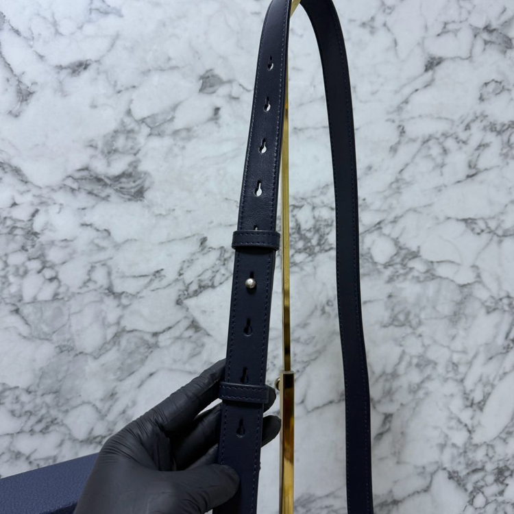 디올x데님 티어스 오블리크 새들 미니 플랩 크로스백 메신저백--5