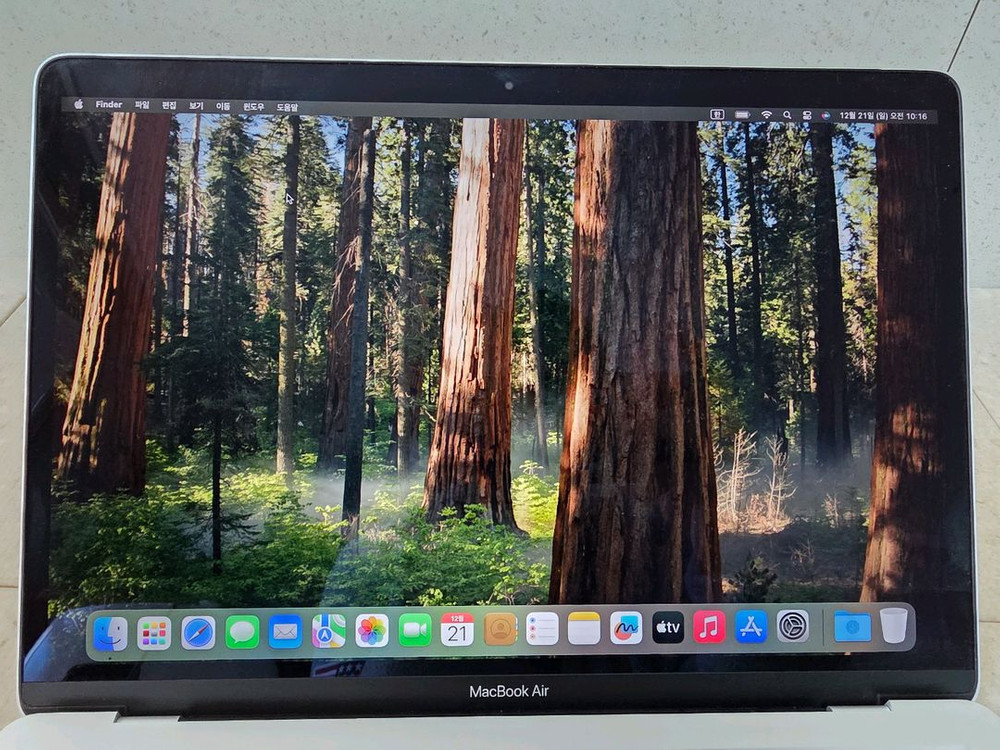 (배터리97) 맥북 에어 M1 13인치 8g 256g 실버--6
