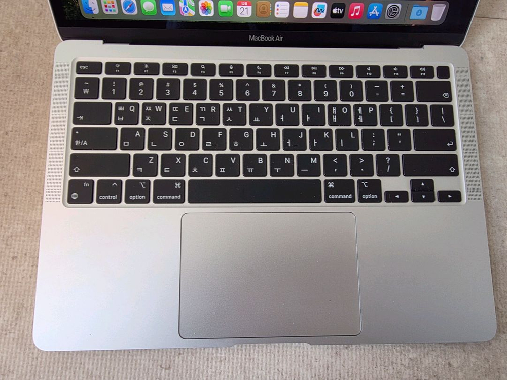 (배터리97) 맥북 에어 M1 13인치 8g 256g 실버--7