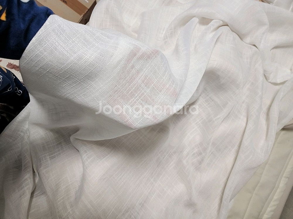 마벨 내추럴 린넨 가리개 커튼 봉집형 140x230 2p--1