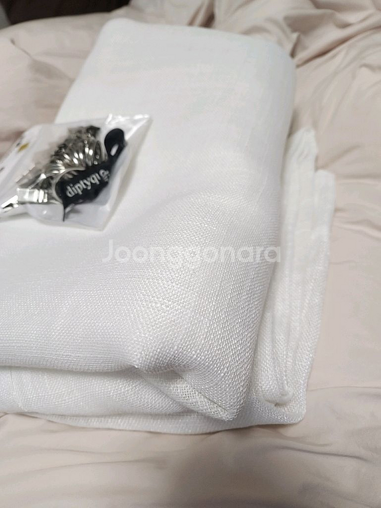 마벨 내추럴 린넨 가리개 커튼 봉집형 140x230 2p--2