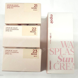 에스쁘아 비벨벳 플루이드 파운데이션,워터스플래쉬선크림