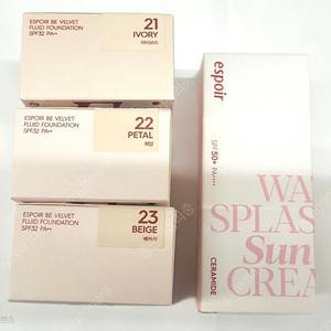 에스쁘아 비벨벳 플루이드 파운데이션,워터스플래쉬선크림