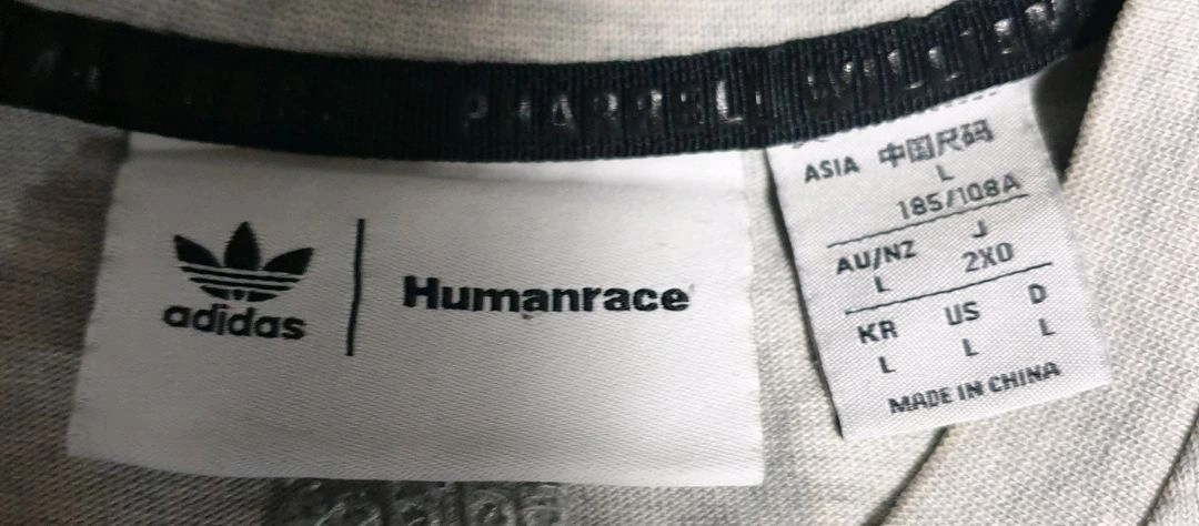 아디다스x휴먼레이스 오버핏 반팔티 멜란지 (L) 이미지