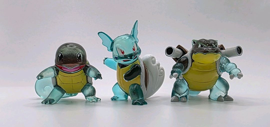 포켓몬 몬코레 1세대 꼬부기 클리어피규어세트--1