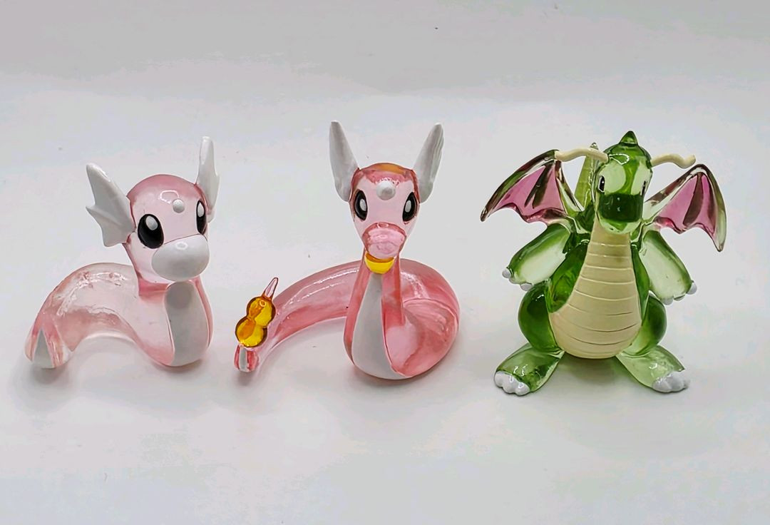 포켓몬 몬코레 1세대 망나뇽 이로치 진화세트 클리어피규어--1