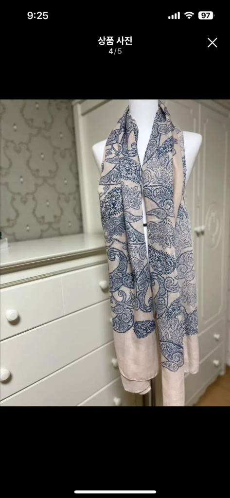 패턴 스카프 머플러 목도리 이미지