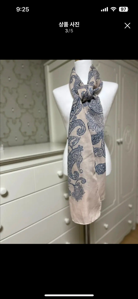 패턴 스카프 머플러 목도리 이미지