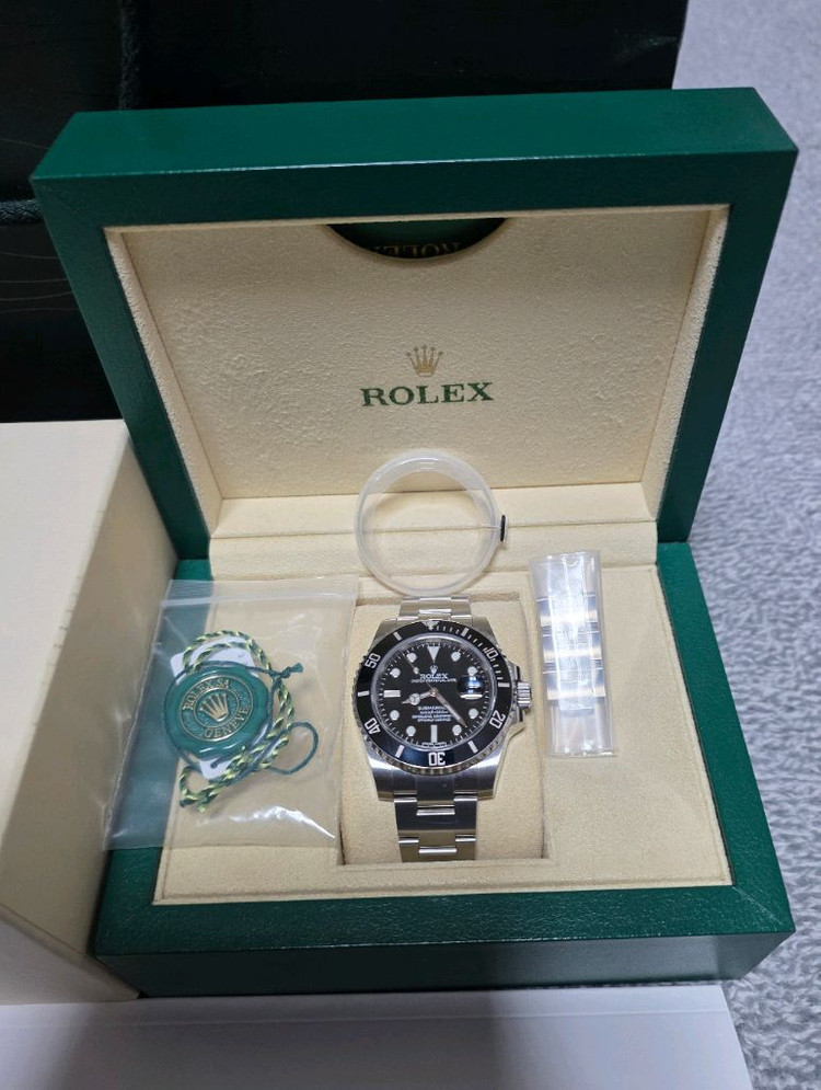 롤렉스 서버마리너 데이트블랙스틸--1