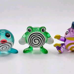 포켓몬 몬코레 1세대 구판 발챙이 수륙챙이 왕구리 클리어피규어 세트