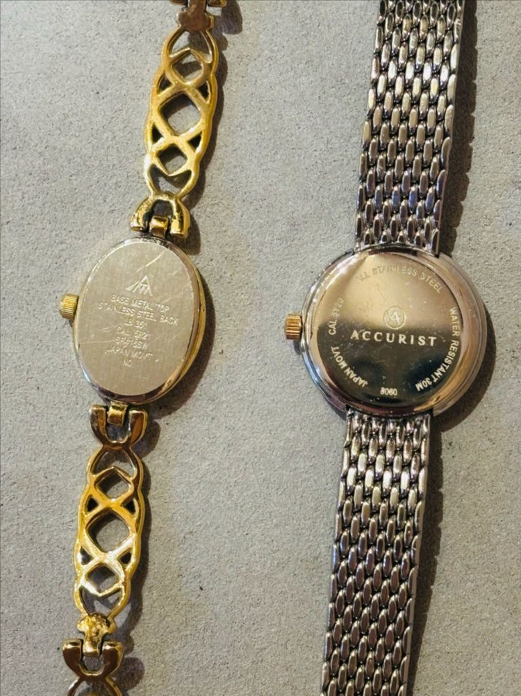 Accurist 빈티지 쿼츠 시계 #1,2--5