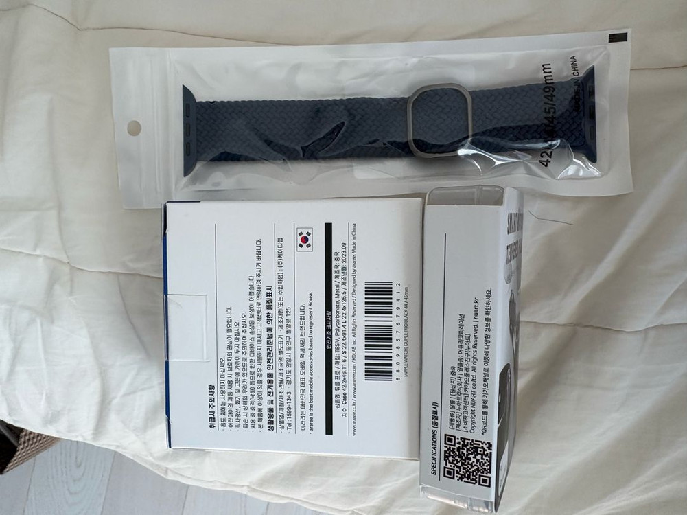 아라리 애플워치 풀커버 스트랩 케이스 등--1