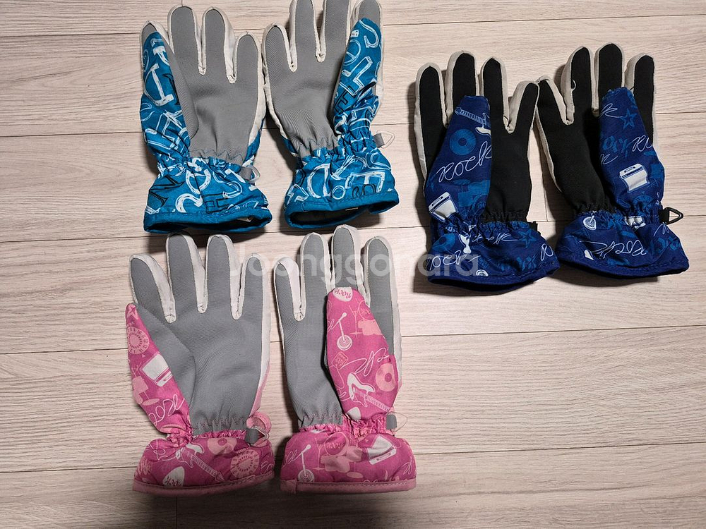 아동 스키장갑 일괄--4