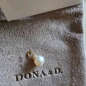 도나앤디 14K 진주 목걸이 팬던트 (랩다이아)