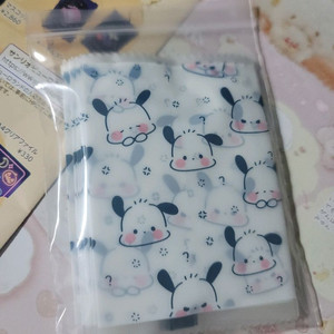 산리오 포차코 강아지 포용 비닐 포장용품 문구 이미지