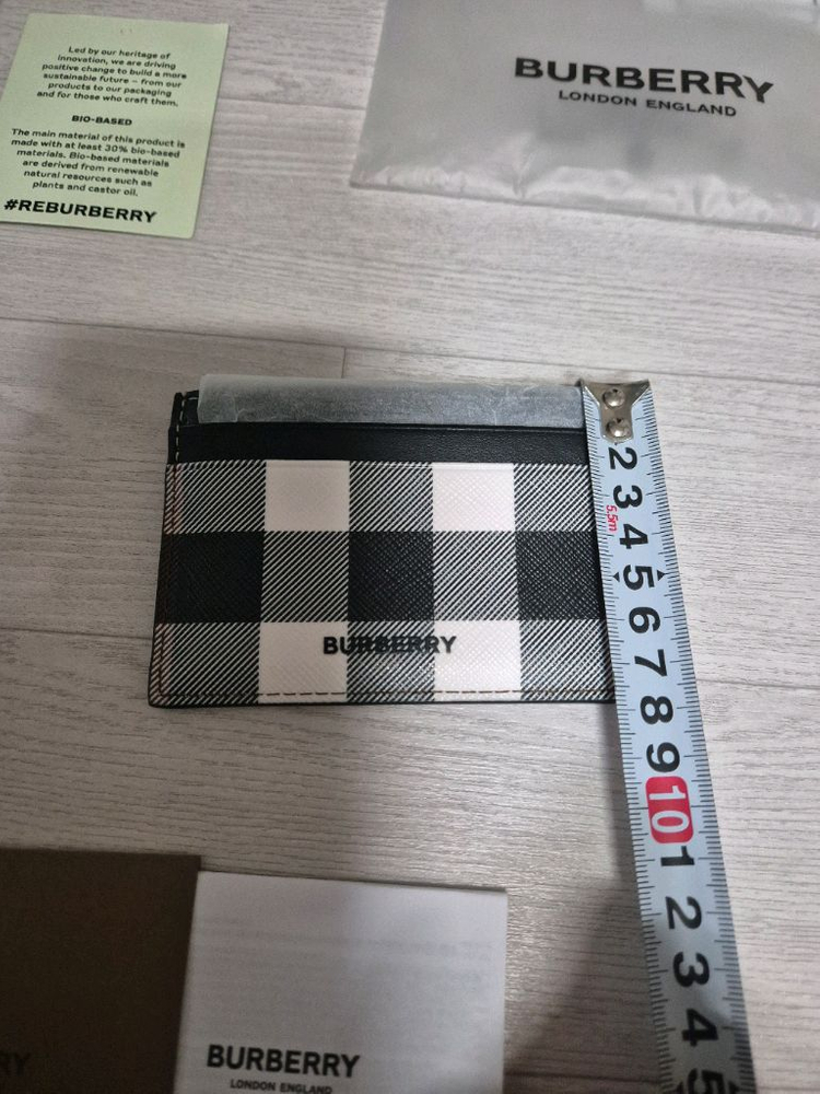 버버리 체크 카드지갑(새상품)--3