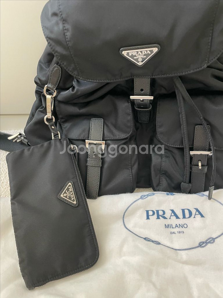 프라다 나일론 백팩 미디움--3