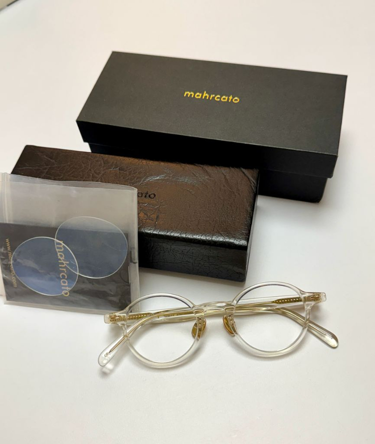마르카토 밀라 클리어 안경테 투명 미사용 택포--2