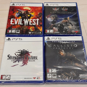PS5 미개봉 게임 4종 세트 이블 웨스트 인왕 콜렉션 파이널 판타지 오리진 칼리스토 프로토콜
