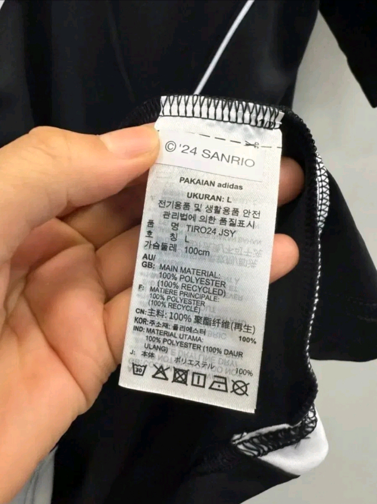 (최저가 유일 매물)아디다스 K리그 산리오 유니폼 L(한정판) 미사용 새상품 택--3