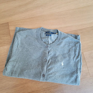 폴로 랄프로렌 피마코튼 가디건 그레이s 아울렛제품 정품