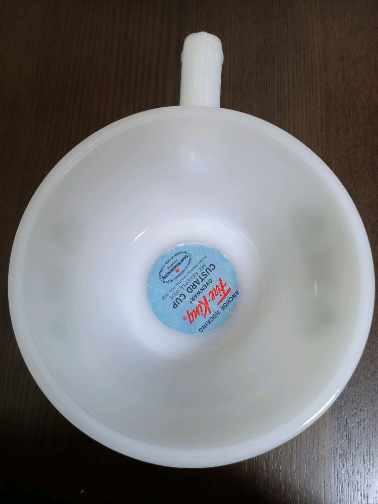 [미사용품]빈티지 앵커호킹 핸들 스프 볼 (커스타드 볼), 파이어 킹--7