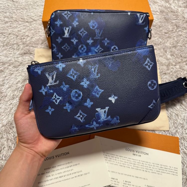 [ OS ] 루이비통 이클립스 잉크 워터컬러 트리오 메신저백 크로스백--4