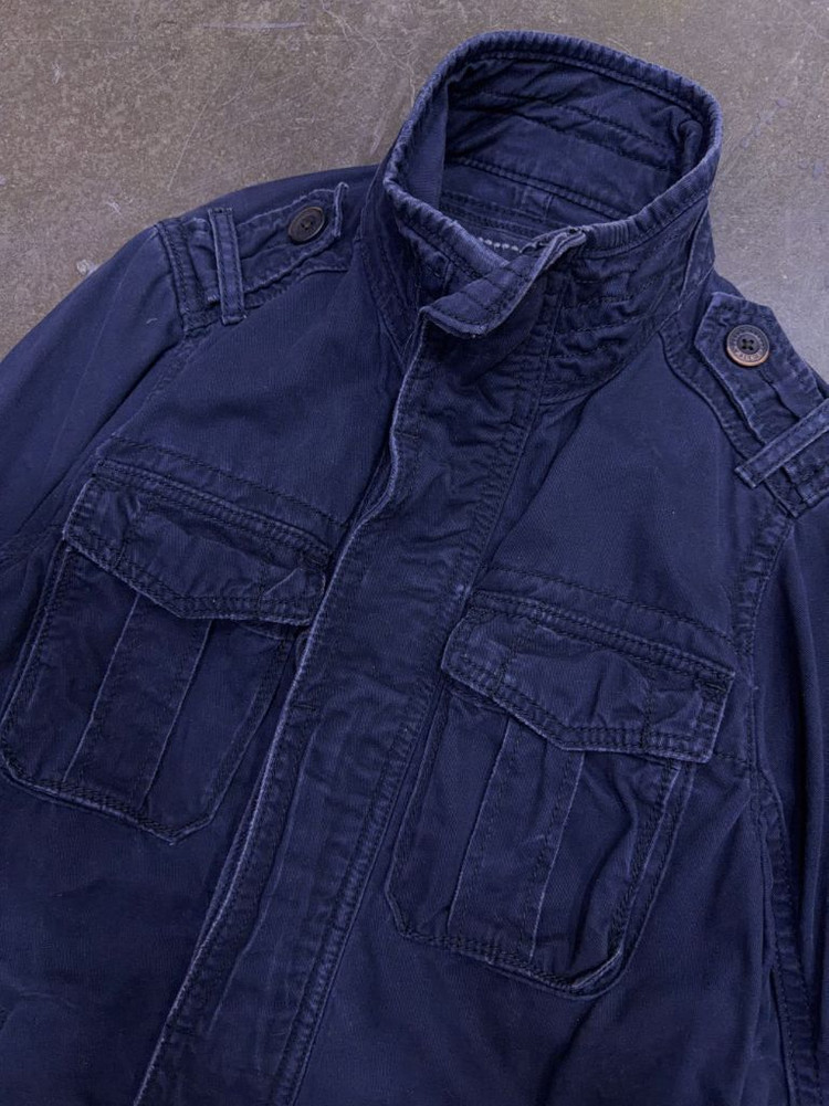 아베크롬비 센티넬 빈티지 밀리터리 야상 자켓 네이비 M--2