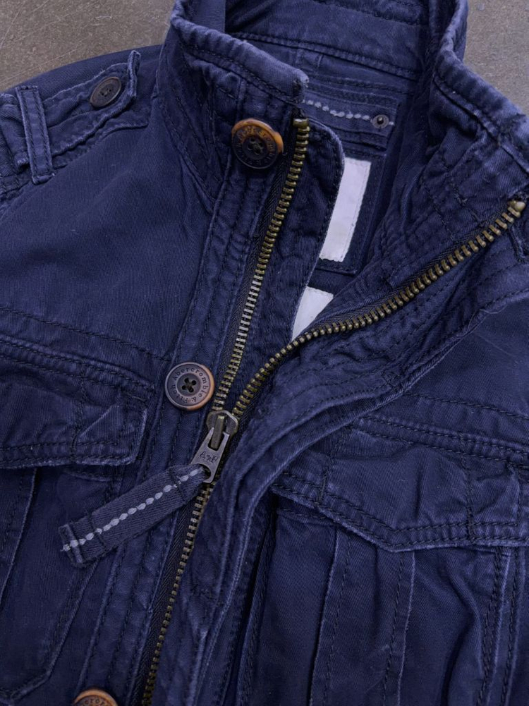 아베크롬비 센티넬 빈티지 밀리터리 야상 자켓 네이비 M--6