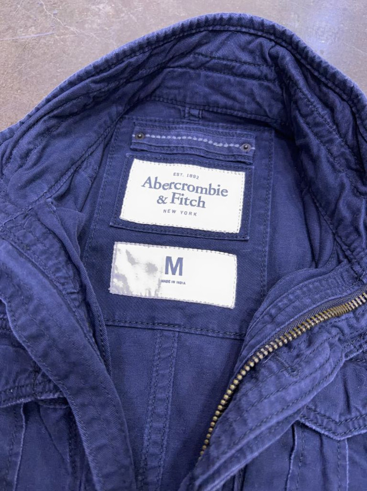 아베크롬비 센티넬 빈티지 밀리터리 야상 자켓 네이비 M--8