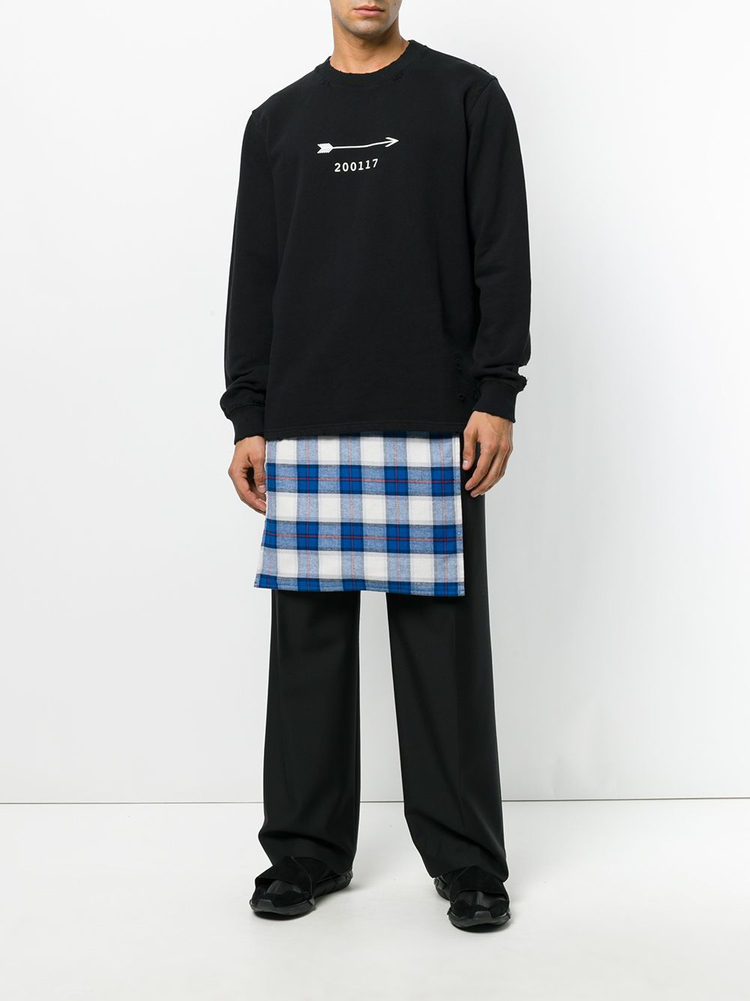 Givenchy Flannel Panel Skirt Apparel Pants 이미지