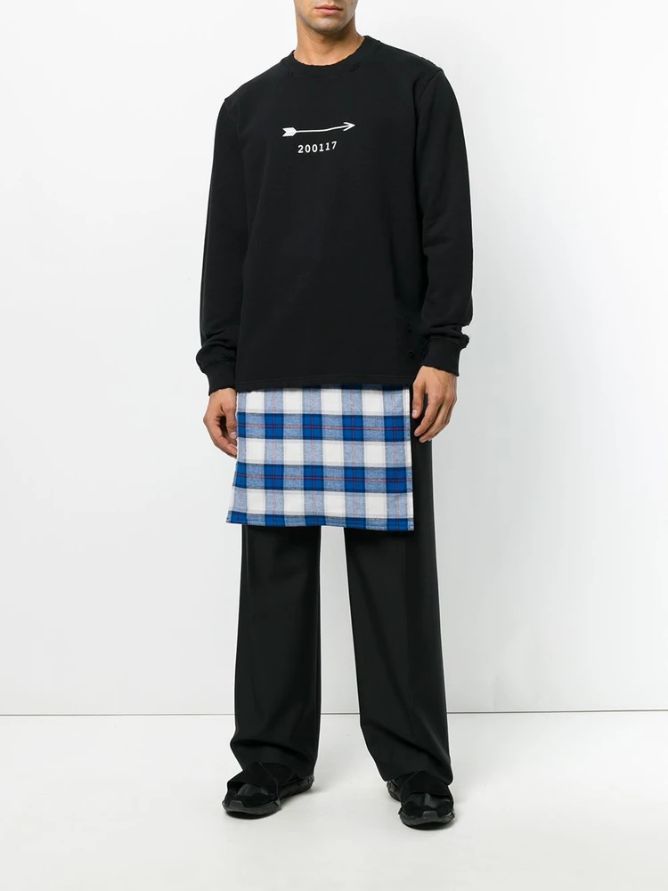 Givenchy Flannel Panel Skirt Apparel Pants 이미지