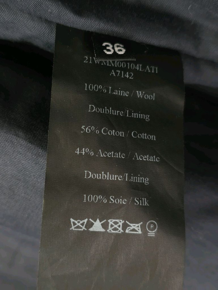 정품 이브살로몬 Yves Salomon 메테오 양모 100% 테디베어 테디 코트 베이비 블루 36 미착용 새제품--7